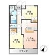 エスポアールAの間取図