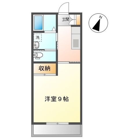 拡大写真:コーポなごみ 1階105の間取り