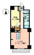 Ｐ－ＳＱＵＡＲＥ　Ｓｈｕｍｏｋｕの間取図