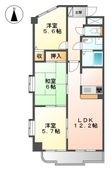 パラディーソ白壁の間取図