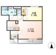 シャルマンコート　Ａの間取図