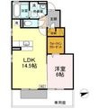 フェリス河内 B棟の間取図