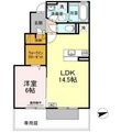 フェリス河内 B棟の間取図