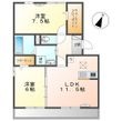 メイプルコートの間取図