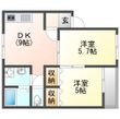 グリーンハイツの間取図