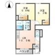 パークサイドヴィラ御里　Ａ棟の間取図