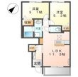 リバーサイド金磯Aの間取図