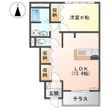 Calm-W(カーム ウエスト)の間取図