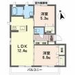 ヴィラージュヌフ Ⅲ棟の間取図