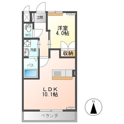 拡大写真:Pure StageⅡ(ピュアステージツー) 1階102の間取り