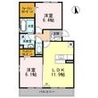 ベルモンゾ D-roomの間取図