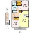D-room南花岡の間取図