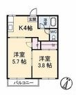 北浦コーポの間取図