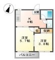 北浦コーポの間取図