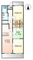 熊本市中央区出水6丁目の間取図
