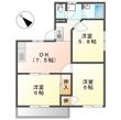野村ハイツB棟の間取図