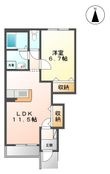 プレジールＡの間取図