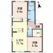 シティ クレールE棟の間取図