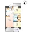 ラ・シルフィード博多駅南の間取図
