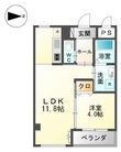 クレシア姪浜の間取図