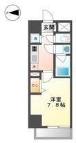 ロイヤルピジョン ライズの間取図