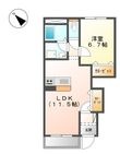 コンフィード本橋Ⅱの間取図