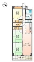 クレール南鈴原の間取図