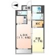 シュエットメゾンの間取図