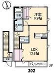 シャーメゾン稗田西の間取図