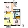 D-roomちはやの間取図