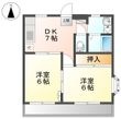 トクラハイツの間取図