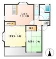 メゾンdeアヴェニールBの間取図