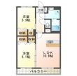 はなみずきⅠ番館の間取図