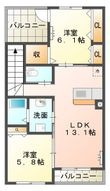 フルージュの間取図