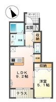 パークサイドもみじの間取図