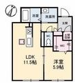 ソルブライト A棟の間取図