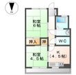 コーポ松一　南の間取図