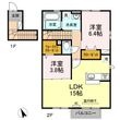 Sejour清瀬Ⅱの間取図