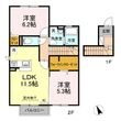 Sejour清瀬Ⅱの間取図