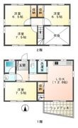 知多市八幡字蔵池の間取図