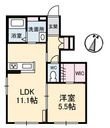 レジデンスM&K A棟の間取図