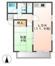 コーポラスあんざいAの間取図