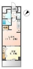 グランルクレ新栄イースト(旧:ロイジェント新栄Ⅳ)の間取図