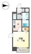 ブルームライフ八田駅前の間取図