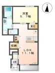 グランピュア イヴⅠの間取図