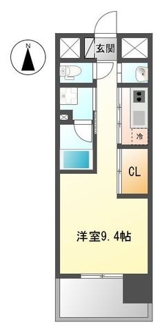 拡大写真:GRAND ESPOIR IZUMI(グランド エスポワール イズミ) 10階1003の間取り