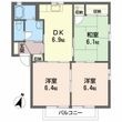 ハイツ・フローラル B棟の間取図