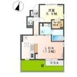 ヴィラ フクオカ B棟の間取図