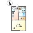 ビエナしんぐうの間取図