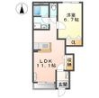 クレメント大和高田Ⅱの間取図